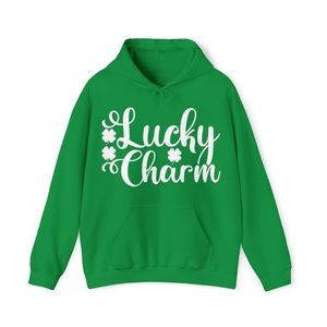NWT LUCKY CHARM HEAVY BLEND HOODED SWEATSHIRT St Patrick’s Day